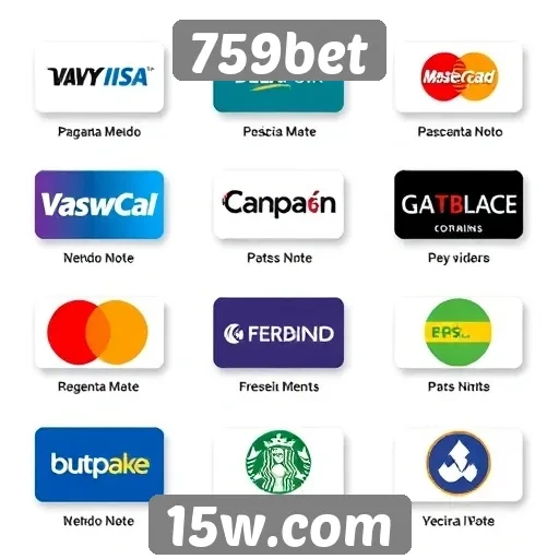 Variedade de métodos de pagamento no 759bet